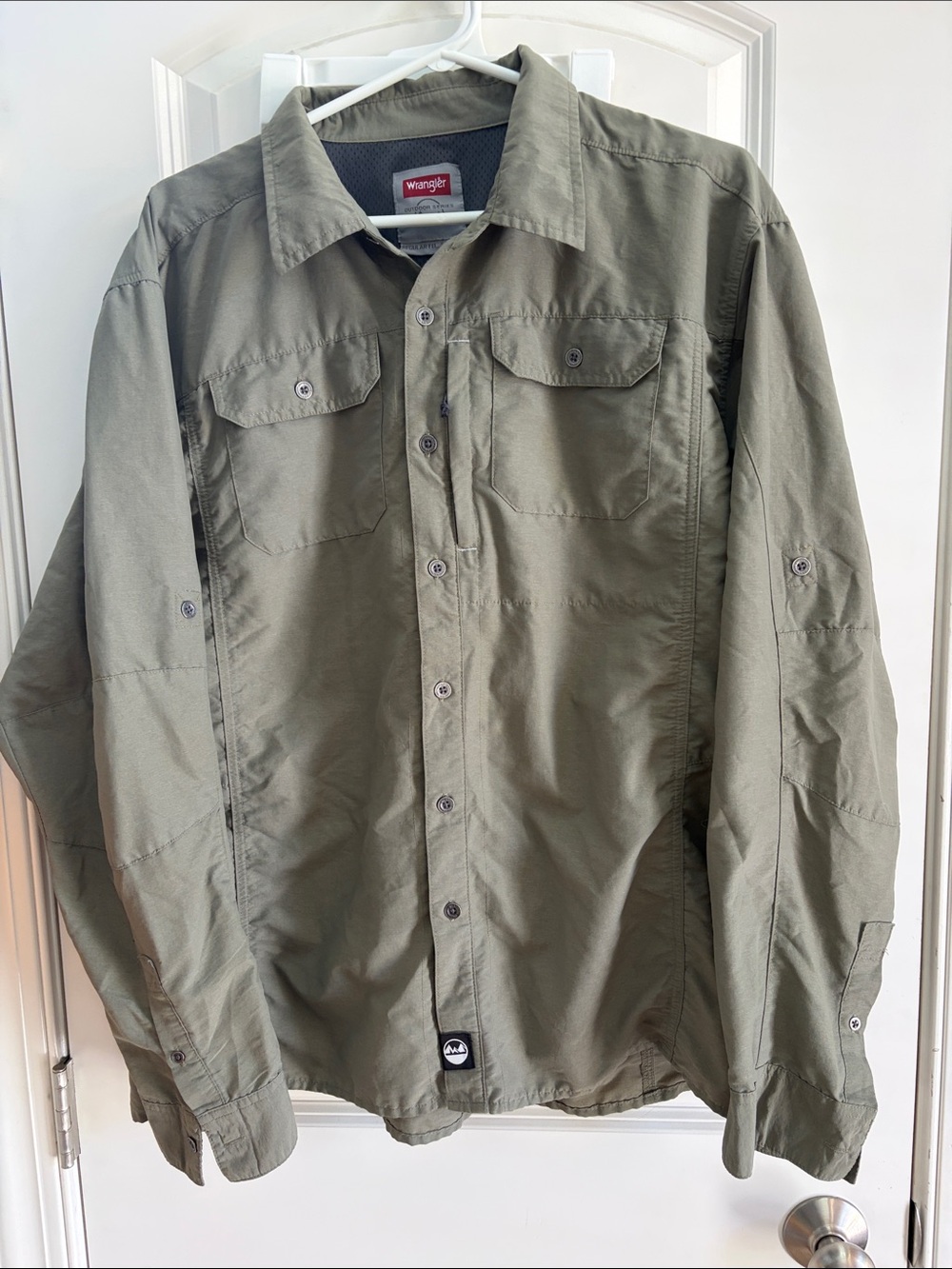Wrangler Olive Green Button Front Shirt